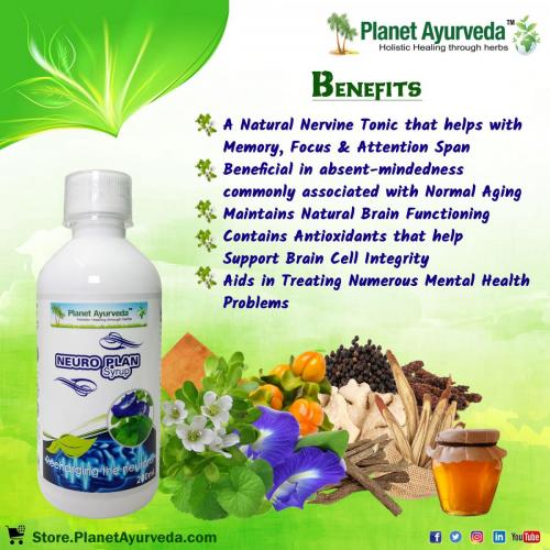 Neuro Plan Syrup - A Natural Nervine Tonic