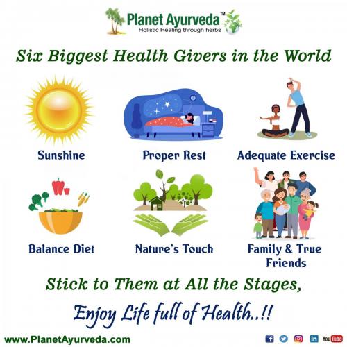 Six Biggest Health Givers