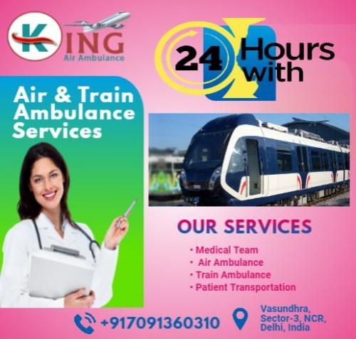 24 hours available king train ambulance services 13