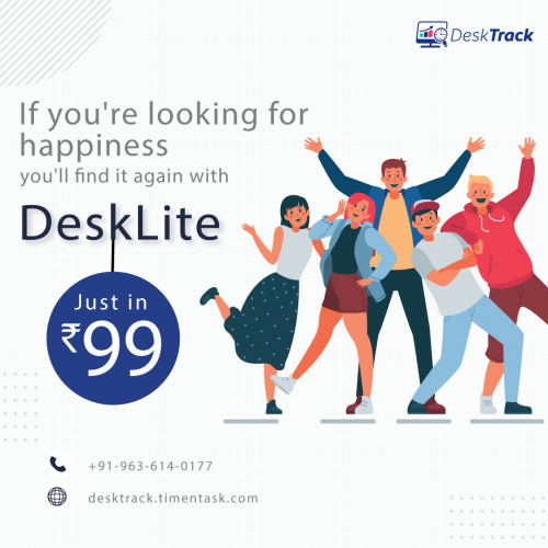Happiness Means DeskLite Just Get In Rs 99