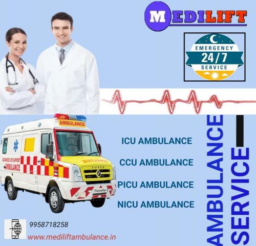 Book Ambulance Service in Pitampura by Medilift