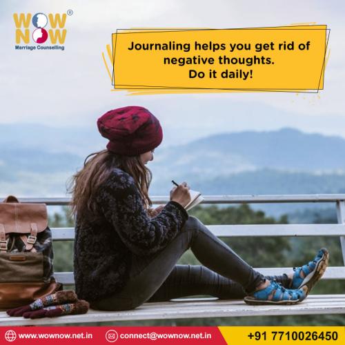 Journaling helps you get rid of negative thoughts