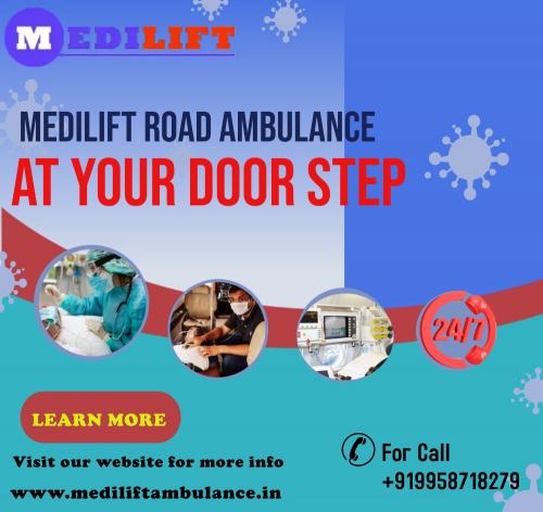 Medically Prepared Ambulance Service in Sipara by Medilift