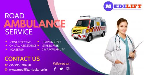 Bed to Bed Transfer Ambulance Service in Sipara by Medilift