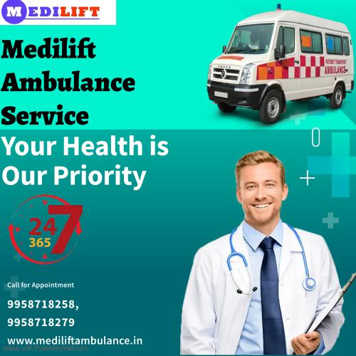 ICU Ambulance Service in Delatoli by Medilift