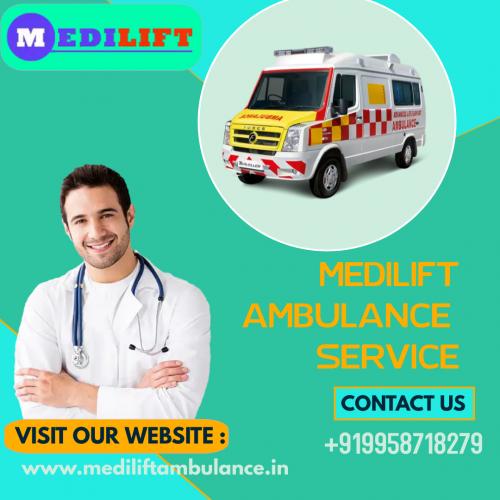 Emergency Ambulance Service in Kidwaipuri by Medilift