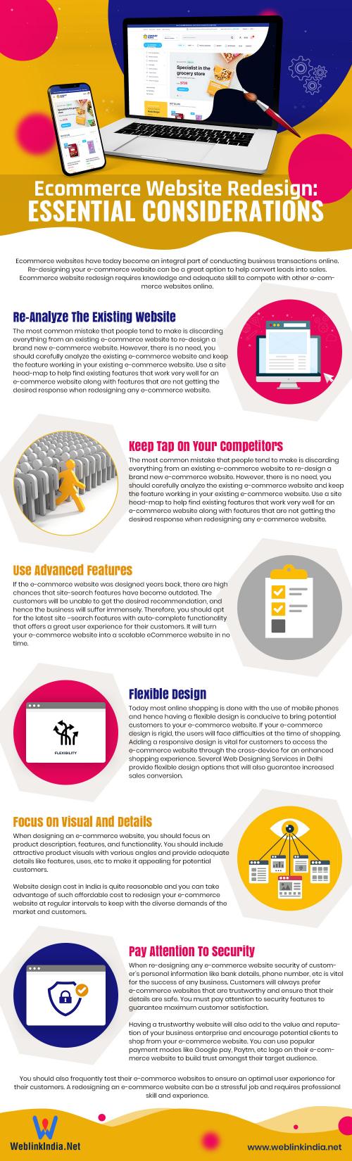 Ecommerce Website Redesign Essential Considerations