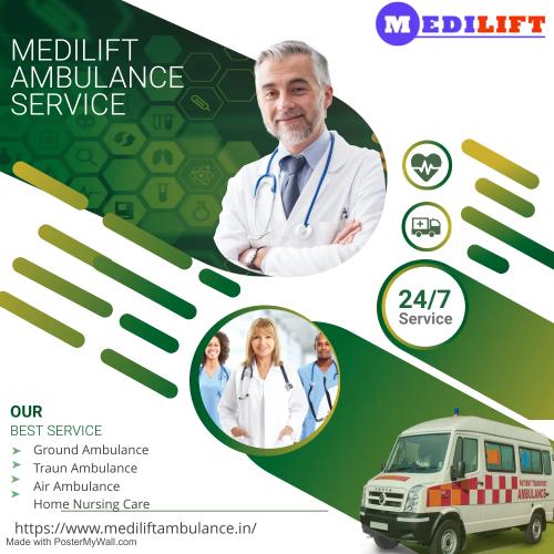 Medically Prepared Ambulance in Madhubani by Medilift