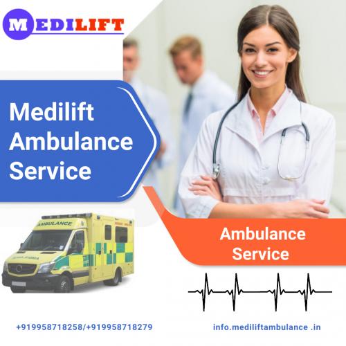 Speedy Transfer Ambulance Service in Anishabad by Medilift