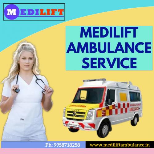 Bed to Bed Ambulance Service in Mayur Vihar Anytime by Medilift