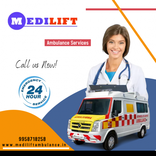 Speedy Transfer Ambulance Service in Nehru Place by Medilift