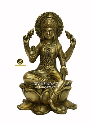 Brass Laxmi Statue