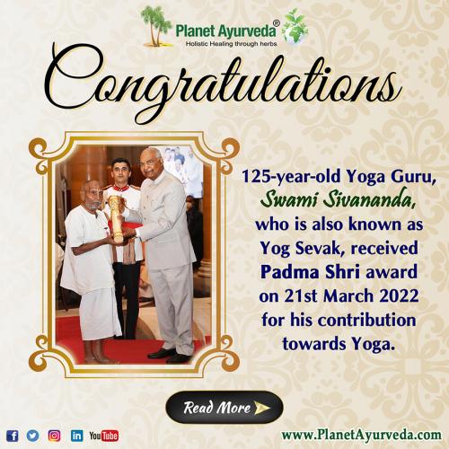 Swami Sivananda - Padma Shri Winner