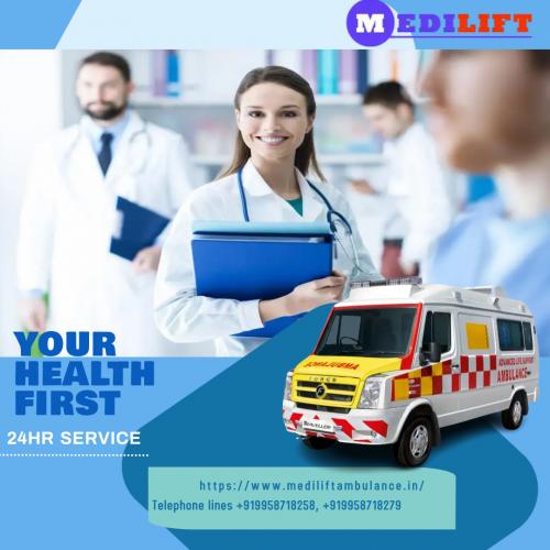 Cardiac Ambulance service by Medilift for heart ailing patient