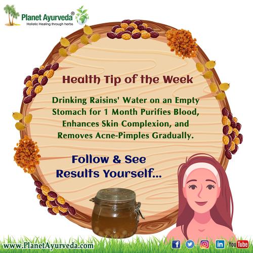 Health Tip of the Week - Planet Ayurveda
