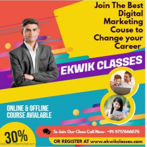 Ekwik Classes Digital Marketing Course in laxmi Nagar