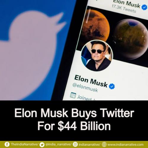 Elon Musk Buys Twitter For $44 Billion