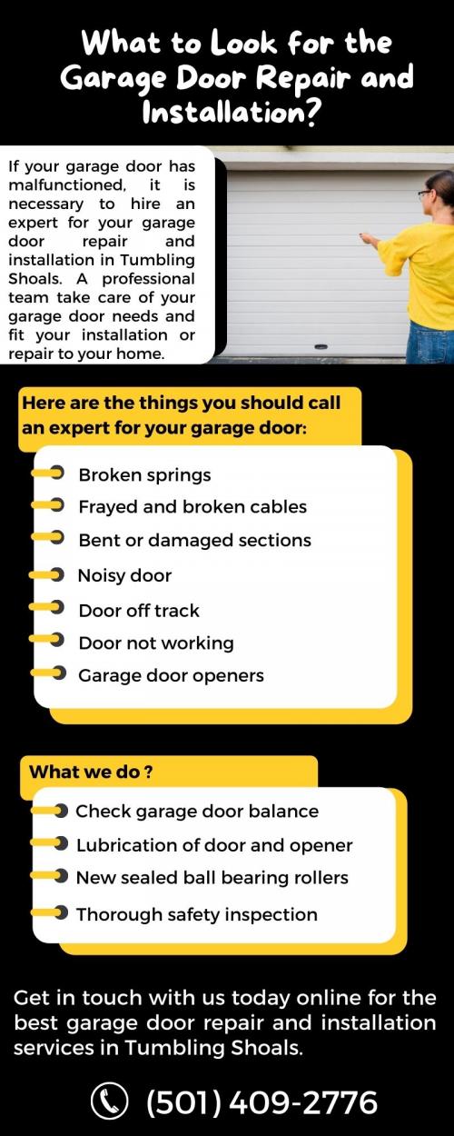 What to Look for the Garage Door Repair and Installation