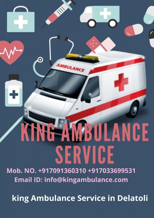 Book Road Ambulance Service in Delatoli, Ranchi with Highly Experienced Medical Crew