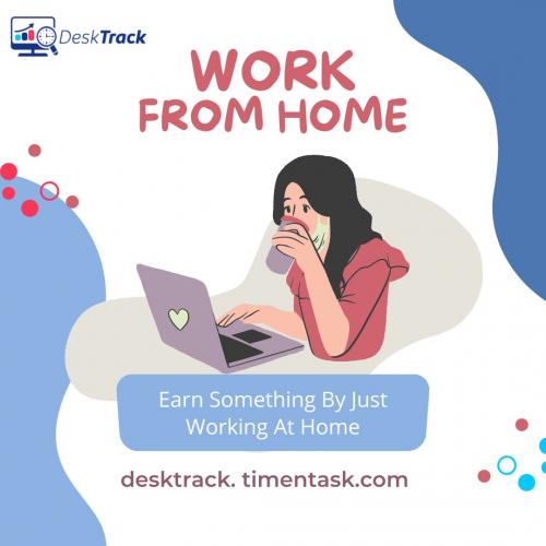 White Work From Home Instagram Post