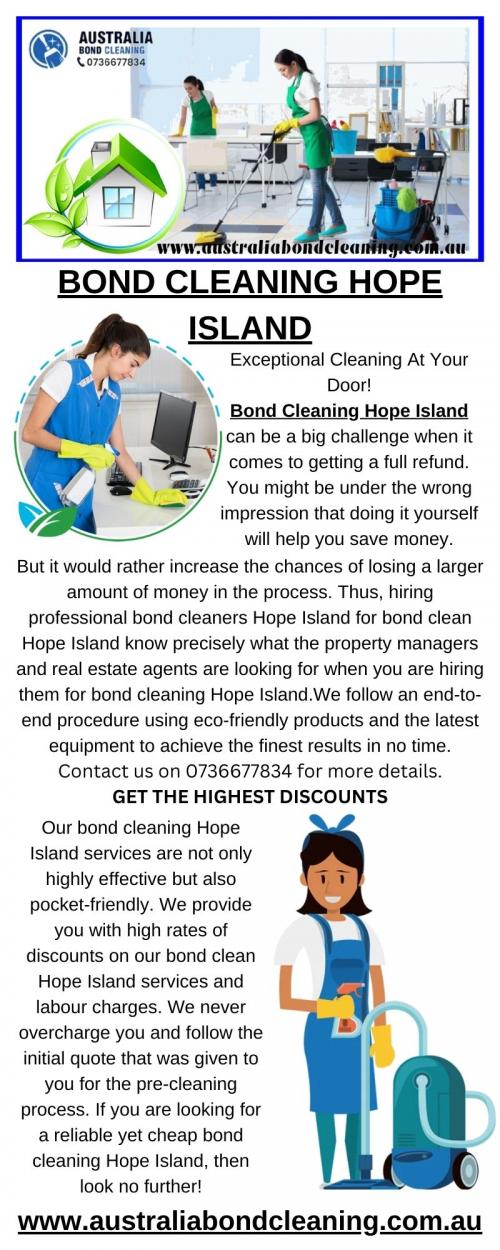 BOND CLEANING HOPE ISLAND
