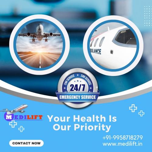 Receive Air Ambulance in Patna by Medilift with Several Advantages