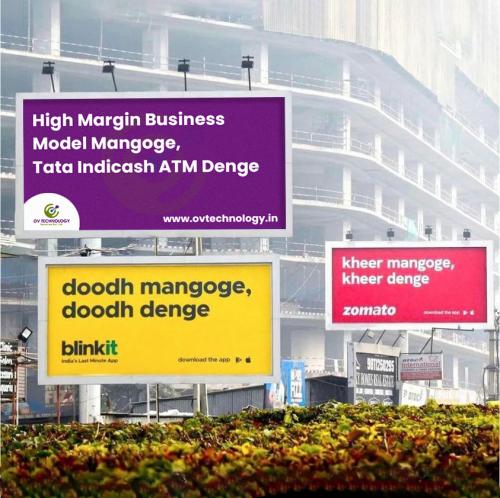 high margin business model tata indicash atm