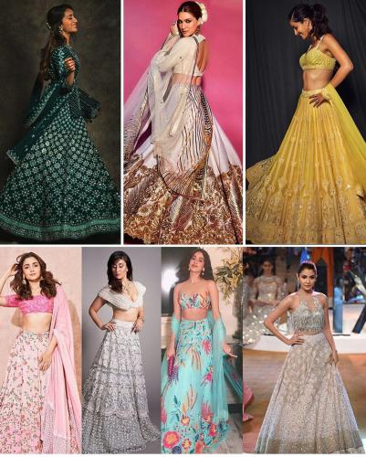 Elaborate Your Traditional Look with Party wear Lehenga!