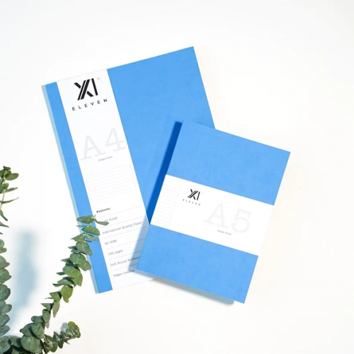 Buy the set of medium and large A4 and A5 light blue notebook from XI