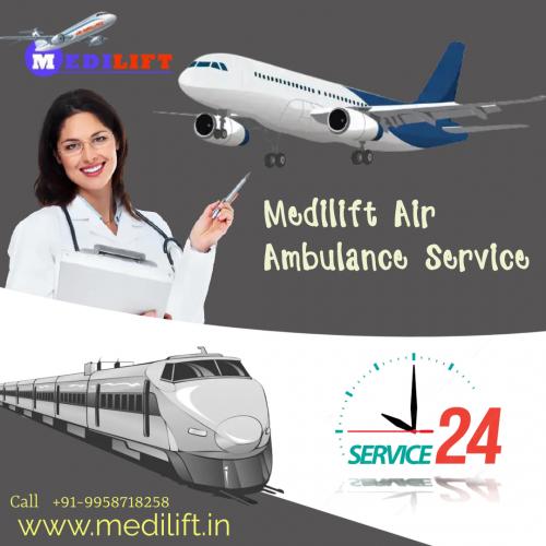 Select Advanced Medical Aid Air Ambulance in Chennai by Medilift