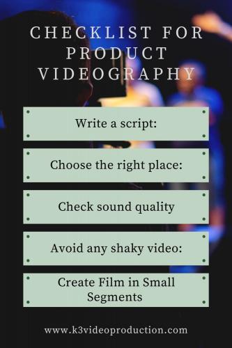 Checklist of Video Production services in Chicago
