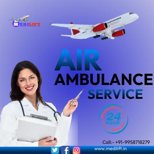 Book Reliable Medical Aid Air Ambulance in Kolkata by Medilift