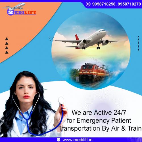 Hire Reliable Patient Shifting Air Ambulance Service by Medilift