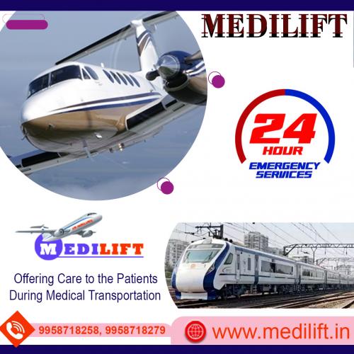 Medilift Air Ambulance is Offering Advanced Life Support Facilities inside the Air Ambulance