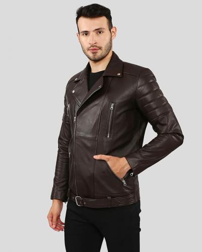 Stay Fashionable with Cyro Brown Quilted Leather Jacket For Men - NYC Leather Jackets