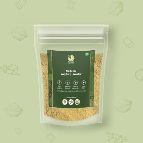 Buy Premium Organic Jaggery Powder Online - Asmita Organic Farm