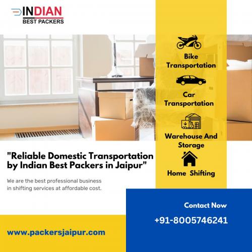 Reliable Domestic Transportation by Indian Best Packers in Jaipur