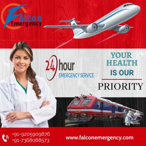 Falcon Emergency Air and Train Ambulance Offers 24X7 Medical Transport Support 01