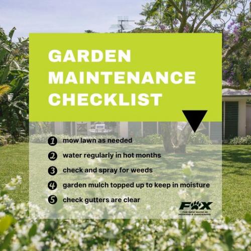 Garden Maintenance Checklist