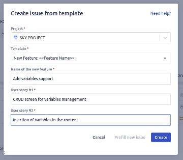 Jira Templates geo