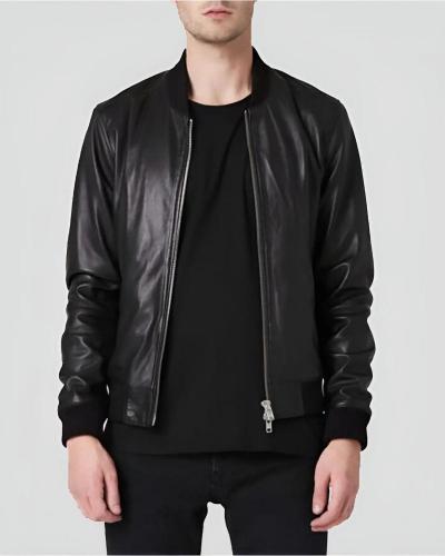 Luke Black Bomber: Best Leather Jacket for Men - NYC Leather Jackets