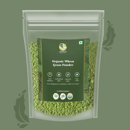 Premium Organic Wheatgrass Powder - Shop Online in India | AsmitA Organic Farms