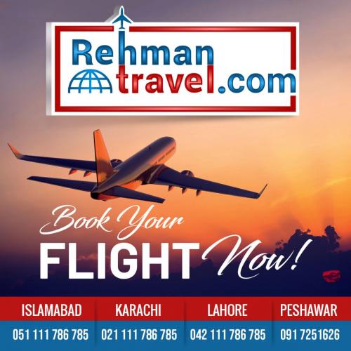Book Your Flight  by - Travel Agent In Pakistan - Best Travel Agents in Pakistan - Top Travel Agent - Cheap Flights - Rehman Travels