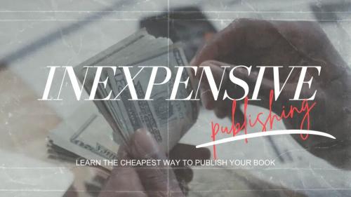 What is the cheapest way to publish a book