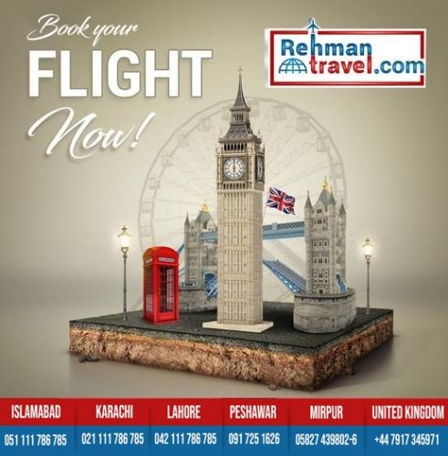 Cheap Flights - Visit Visa - Pakistan & World Tours - Umrah - Hajj - Rehman Travel