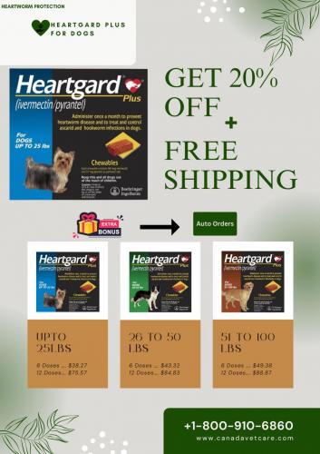 Heartgard Plus For Dogs 20% Off + Free Shipping