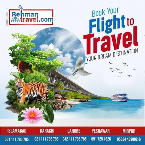 Book your Flight - Cheap Flights - Best Travel Agent In Pakistan - Best Travel Agency - Rehman Travel 051 111 786 785
