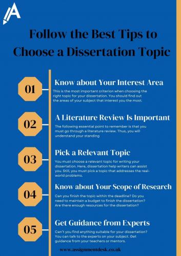 Follow the Best Tips to Choose a Dissertation Topic
