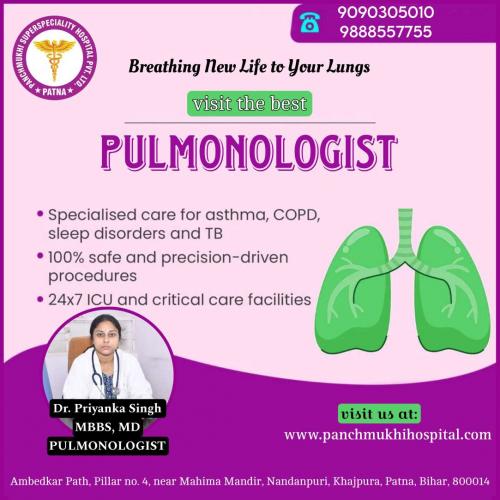 Dr. Priyanka Singh, MBBS, DTCD, PULMONOLOGIST