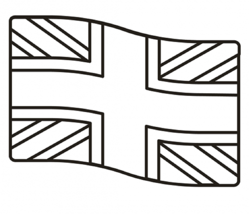 United Kingdom Flag Coloring  Page